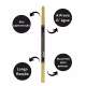 Lápis para Sobrancelha Pink 21 Definition Brow 2 In 1 Preto (4)
