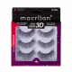Cílios Postiços Fios Médios/Longos C/3 Pares - Macrilan - CL505A + Curvador de cílios Macrilan (2)