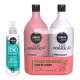 Kit com Shampoo e Condicionador Litrão SOS Hidratação + Spray Protetor Térmico Meu Liso Salon Line (3)