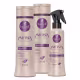 Kit Haskell Ametista Desamarelador Shampoo + Condicionador 300ml + Fluido 120ml (1)