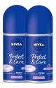 Kit 2 Desodorantes Roll On Protect & Care - 50ml (2)