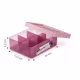 Caixa Porta-Joias Plástica com 6 Divisórias Rosé Hana Ordene (2)