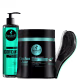 Shampoo Acidificante Haskell + Máscara Cachos Sim 500g +Escova (1)