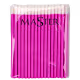 Kit 50 Pincel Aplicador Gloss Master Rosa P/ Batom E Cílios
