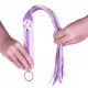 Linha BDSM - Dona Coelha Flogger lilás e branco (5)