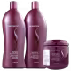Kit Senscience True Hue + Inner Restore Intensif Moisturizing Mask Salon (3 Produtos)