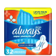 Always Super Proteção Seca - Absorvente com Abas (32 Unidades)