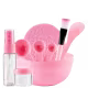 Kit 9 Peças para Skincare e Argila Hello Mini Rosa (1)