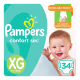 Pampers Confort Sec XG - Fralda Descartável (34 Unidades)