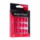 Macrilan Tamanho Curto Vermelho UP207A - Unhas Postiças (24 Unidades) (1)