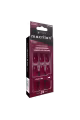 Macrilan Efeito Gel Vermelho Escuro UP705B - Unhas Postiças (24 Unidades) (2)