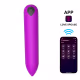 Vibrador Bullet Inteligente 10 Modos, Controle Via App e Recarregável Cor Roxo (2)