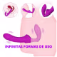Nana S-Hande Roxo Vibrador Strapless Controle Remoto 9 Modos de Vibração (3)