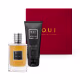 Conjunto Iconique 001 Intense O.U.i Masculino - Eau de Parfum 75ml + Gel de Banho 200g + Caixa