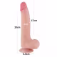 Pênis com dupla camada Realístico 20x4 cm Sliding Skin Dual Layer Dong Flesh - Lovetoy (3)