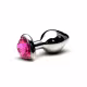 Plug anal tamanho Médio em alumínio, com formato cônico, feito em alumínio fundido e polido a mão Cor ROSA (2)