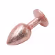 Plug Anal de Luxo Dourado com Pedra Tamanho G 9,6cm x 4,2cm (3)