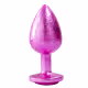 Plug Anal de Luxo Tamanho Médio com Pedra Acrílico usando nova tecnologia Cor PINK (4)