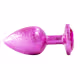 Plug Anal de Luxo Tamanho Médio com Pedra Acrílico usando nova tecnologia Cor PINK (3)