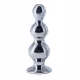 Sexy Import Pedra Vermelha 9,5cm x 3,6cm - Plug Anal Escalonado em Aço (1)