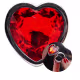 Plug Anal com Joia Coração Vermelha Tamanho P 7cm X 2,8cm (6)