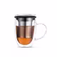 Caneca de Chá de Vidro com Infusor Rebel Duo Cup Moncloa - Preto (1)