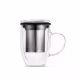 Caneca de Chá de Vidro com Infusor Rebel Duo Cup Moncloa - Preto (2)