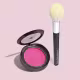 Combo Blush Compacto Rosa Rosadinlex 2g + Pincel Para Pó e Blush (1)