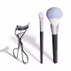 Combo Acessórios para Make: Pincel Pó + Pincel Corretivo + Curvador Cílios (2)
