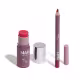 Combo By Nah Cardoso:  Lápis Contorno Labial Rosa Bold 1,1g +  Blush Stick Marrom Lovely 5g (2)