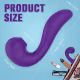 Vibrador de Ponto G com Efeito Dedilhar e Pulsação S-Hande Angel.S Silicone Recarregável Cor  Roxo (4)