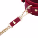 kit Thierry Bolsa de Bondage com algemas e coleira com corrente na cor vinho (6)