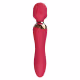 Vibrador Varinha Mágica Sagan Flexível com Dupla Vibração e Aquecimento USB Cor Vermelho