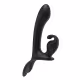Vibrador Strapless Duplo Lord Rabbit S-Hande 3 Motores com Controle Remoto USB Cor Preto (2)