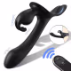 Vibrador Strapless Duplo Lord Rabbit S-Hande 3 Motores com Controle Remoto USB Cor Preto (3)
