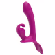 Vibrador Strapless Duplo Lord Rabbit S-Hande 3 Motores com Controle Remoto USB Cor Vinho (3)