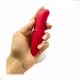Vibrador Ponto G Aveludado - Vermelho (3)