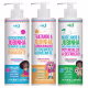 Kit Jubinha Widi Care Shampoo + Condicionador + Geleia Modeladora Hipoalergenico Vegano Infantil