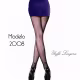 Meia calça arrastão 7/8 preta com detalhe de borboleta na altura do tornozelo YAFFA Lingerie (1)