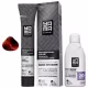 Kit Coloração Yama Nano Infusion Profissional 7.4 Louro Medio Acobreado + Ox Cremosa 20vol 100m