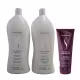 Kit Senscience Silk Moisture Shampoo 1 Litro e Condicionador 1 Litro + Inner Restore Máscara 200ml
