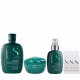 Kit Alfaparf Semi Di Lino Reconstruction - Shampoo 250ml + M?cara Suave 200ml + Flu?o 125ml + 3x Ampola 13ml (1)