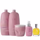 Kit Alfaparf SDL Moisture - Shampoo 1L + Leave in Condicionador 1L + Máscara 500ml + Fluído 125ml + Cristalli 50ml (1)