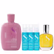 Kit Alfaparf Semi Di Lino Moisture -  Shampoo 250ml + 3x Ampola 13ml + Cristalli 50ml (1)