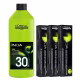 Kit L'Oréal Professionnel Inoa - Oxidante 30 Volumes 1000ml + 03 tinturas - Coloração nº 6 - Louro Escuro