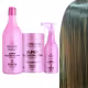 Kit  Super Reconstrução Shampoo 1L, Máscara 1K, Queratina 500ml Dyusar (1)