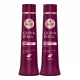 Kit Shampoo e Condicionador Quina Rosa Brilho Intenso e Maciez Haskell 500ml (1)