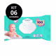 Kit Lenço Umedecido Baby Poppy Sensitive 600 lenços (6x100) (2)