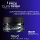 Máscara de Argila Clay Mud, Vasso Men, Tonifica Hidrata Reduz Óleo e Poluição Pele  250ML (3)