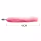 Plug Anal Cauda de Raposa 40 cm Rosa (3)